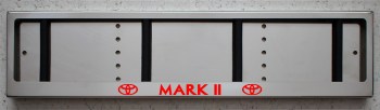 Номерная led рамка MARK II из нержавейки со светящейся надписью