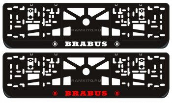 LED светящаяся номерная рамка Brabus