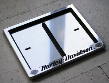Рамка для номера мотоцикла Harley-Davidson Харлей-Дэвидсон для номера с надписью из нержавеющей стали