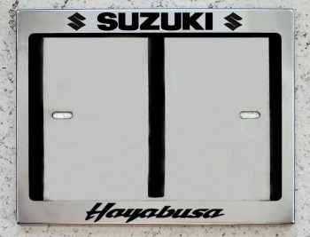 Мото рамка номера Suzuki Hayabusa из нержавеющей стали