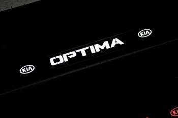 LED Номерная рамка KIA OPTIMA с подсветкой надписи из нержавейки