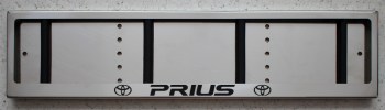 Номерная рамка Toyota PRIUS из нержавейки