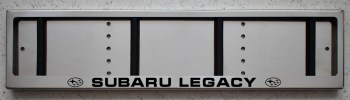Номерная рамка Subaru Legacy из нержавеющей стали