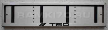 Номерная рамка TRD Toyota Racing Development из нержавеющей стали