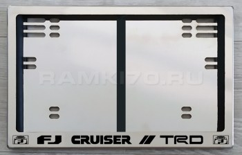 Задняя рамка FJ Cruiser TRD гос номера по новому ГОСту