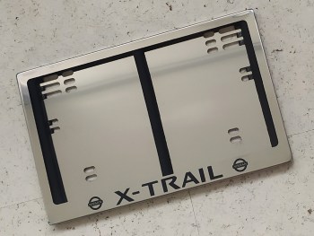 Задняя номерная рамка X-Trail по новому стандарту