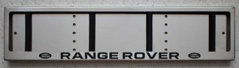 Номерная авто рамка для номера Range Rover Рейндж Ровер из нержавеющей стали