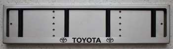 Номерные рамки из нержавеющей стали для номера с надписью TOYOTA ТОЙОТА