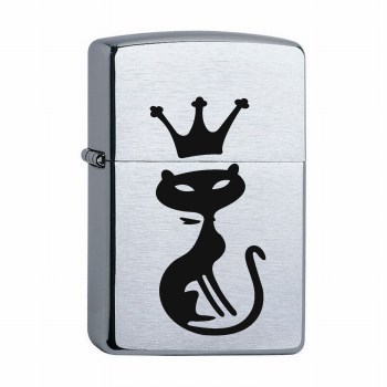 Зажигалка Zippo Зиппо с гравировкой женская Кошка