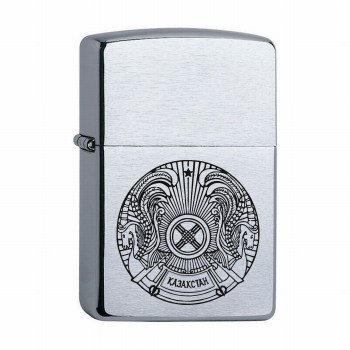 Зажигалка Zippo Зиппо с гравировкой герб Казахстана