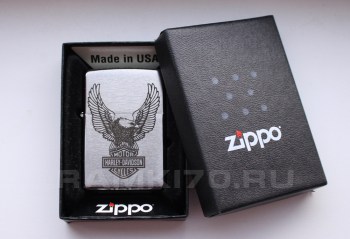 Зажигалка Zippo Харлей-Дэвидсон с гравировкой орел