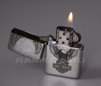 Оригинальная Zippo Harley-Davidson Зиппо с лазерной гравировкой