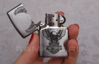 Зажигалка Zippo с гравировкой Harley-Davidson Зиппо