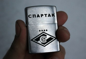 Настоящая зажигалка Зиппо с логотипом Спартак Москва