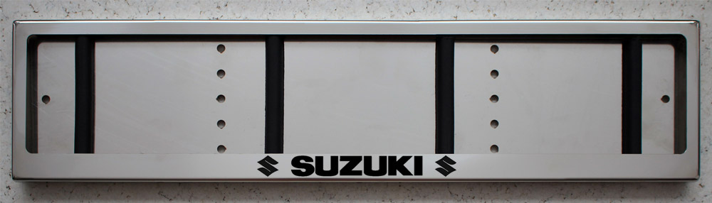 Номерная рамка для номеров Suzuki Сузуки из нержавеющей стали