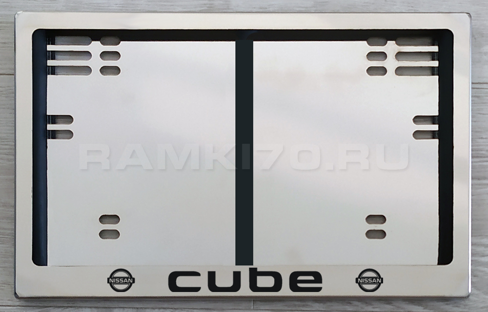 Задняя рамка гос номера Cube по новому ГОСту