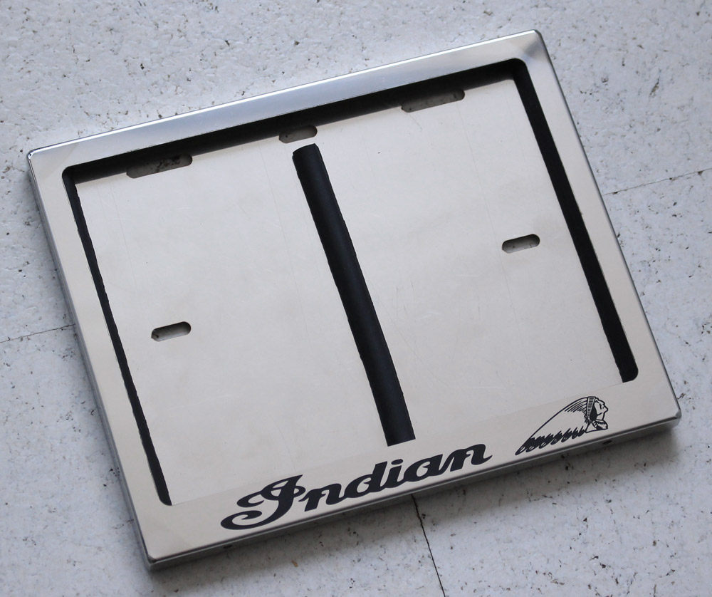 Моторамка INDIAN для номера из нержавеющей стали