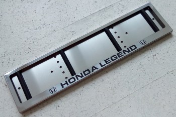 Авторамка Honda Legend из нержавеющей стали с логотипом