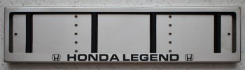 Номерная рамка Honda Legend из нержавеющей стали