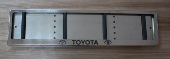 Антивандальная рамка Toyota Тойота из нержавеющей стали