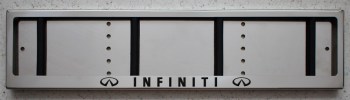 Номерные рамки из нержавеющей стали для номера с надписью INFINITY ИНФИНИТИ