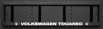 Номерная рамка  со светящейся надписью Туарег Volkswagen TOUAREG из нержавеющей стали