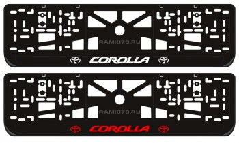 LED светящаяся номерная рамка Corolla