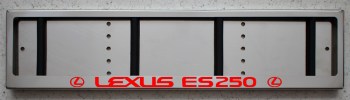 LED Номерная рамка Lexus ES250 с подсветкой надписи из нержавейки