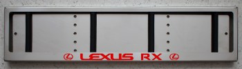 LED Номерная рамка Lexus RX с подсветкой надписи из нержавейки