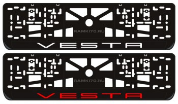 LED светящаяся номерная рамка VESTA рамка на Весту