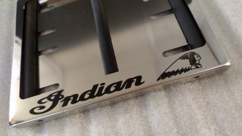 Мотоциклетная рамка номера Indian 190х145 мм