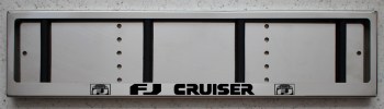 Номерная рамка Toyota FJ Cruiser из нержавеющей стали