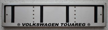 Номерная рамка Volkswagen TOUAREG из нержавеющей стали (нержавейки)