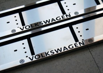 Номерная рамка Volkswagen из нержавеющей стали (нержавейки)