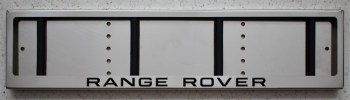 Номерные рамки из нержавеющей стали для номера с надписью RANGE ROVER