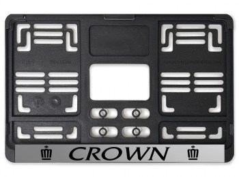Задняя рамка номера Crown квадратная тип 1А  пластиковая